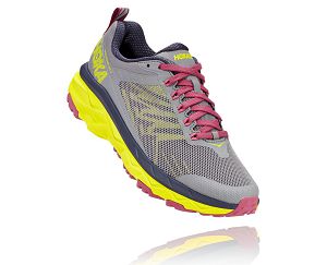 Hoka One One Challenger ATR 5 Womens Trail Running Shoes Frost Gray/Evening Primrose | AU-7652814